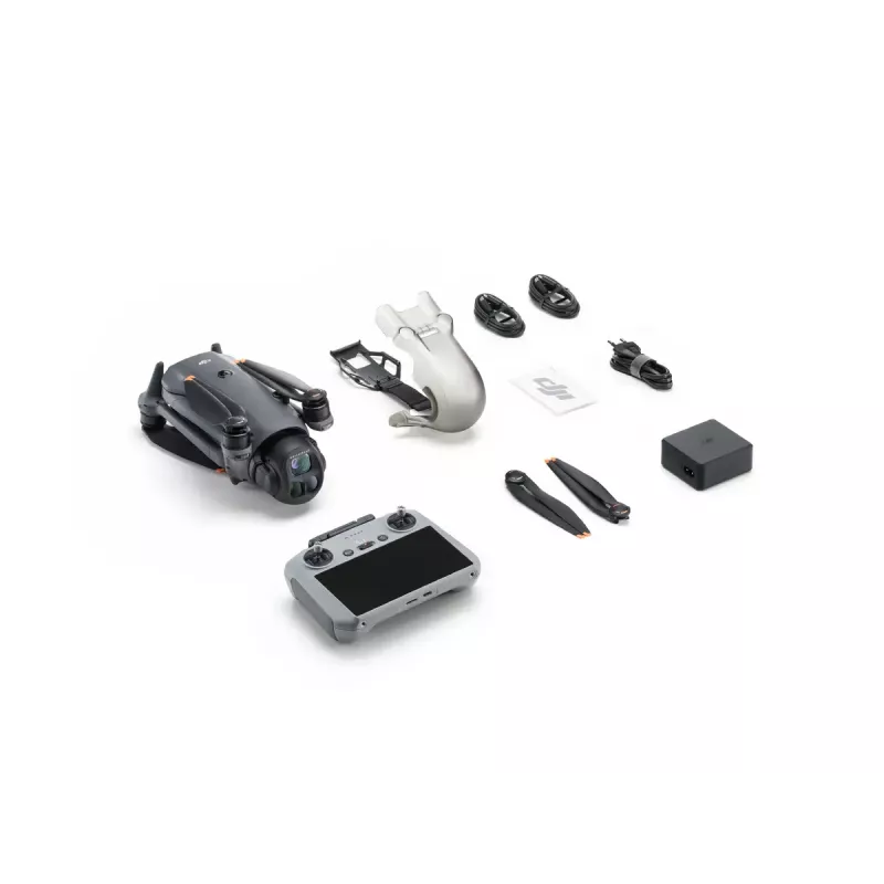 Drone DJI Mavic 4 Pro Fly More Combo — 4 wirniki, 100 MP, 27 m/s, zasięg 41 000 m, 1,063 kg, szary