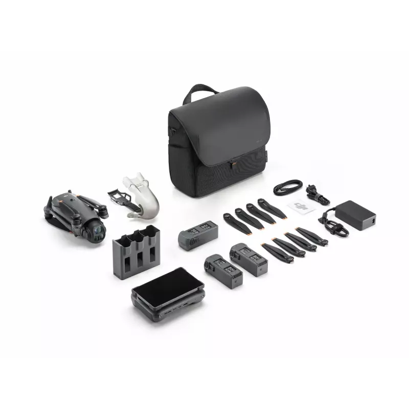 Dron DJI Mavic 4 Pro 512 GB Creator Combo (DJI RC Pro 2) – quadcopter, szary, 4 wirniki, 100 MP, 12288×8192 px, akumulator 6654 mAh, zasięg 41000 m, 27 m/s, 1,063 kg
