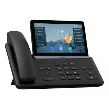 Telefon IP Yealink Yealink-SIP-T88W Pro — Android, 7 cali (1024×600) LCD, słuchawka przewodowa i bezprzewodowa, Bluetooth, PoE, czarny