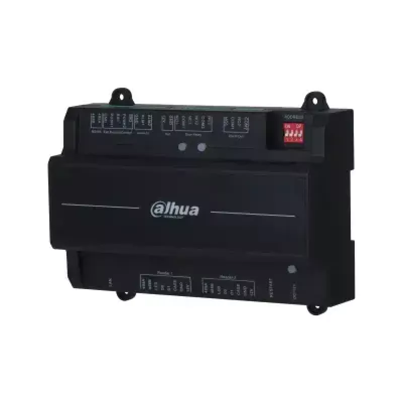 Kontroler dostępu Dahua DHI-ASC2202B-S — 2-drzwiowy kontroler bez obudowy, 12 V, 24 W, RJ-45/RS-485