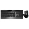 Klawiatura Mysz Rapoo 9900m Office QWERTZ Czarna