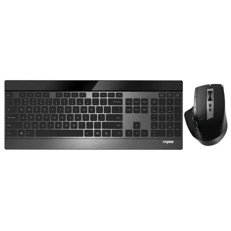 Klawiatura Mysz Rapoo 9900m Office QWERTZ Czarna