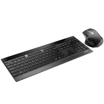 Klawiatura Mysz Rapoo 9900m Office QWERTZ Czarna