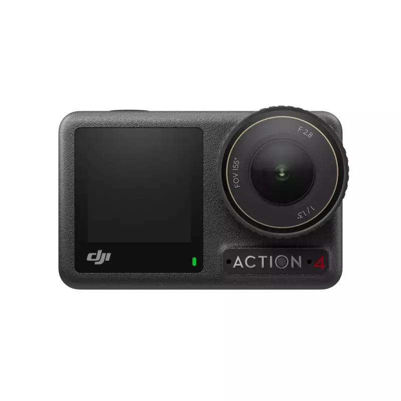 Kamera sportowa DJI Osmo Action 4 — 4K Ultra HD, przetwornik CMOS, 155° FOV, MicroSD do 512 GB, wodoodporna 18 m, 145 g