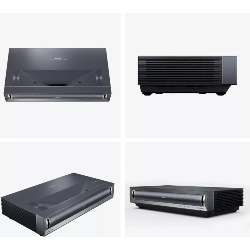 Projektor telewizyjny Hisense PX3 Projektor ultrakrótkiego rzutu 2800 ANSI lumenów UHD 4K (3840x2160) Czarny, ciemnoszary