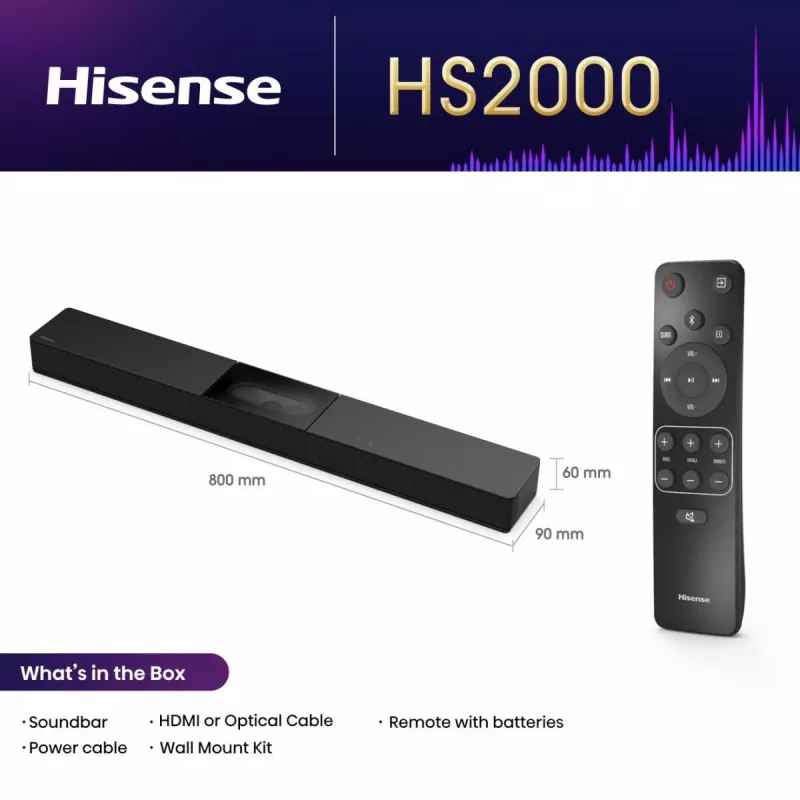 Hisense HS2000 2.1 kanały 240 W