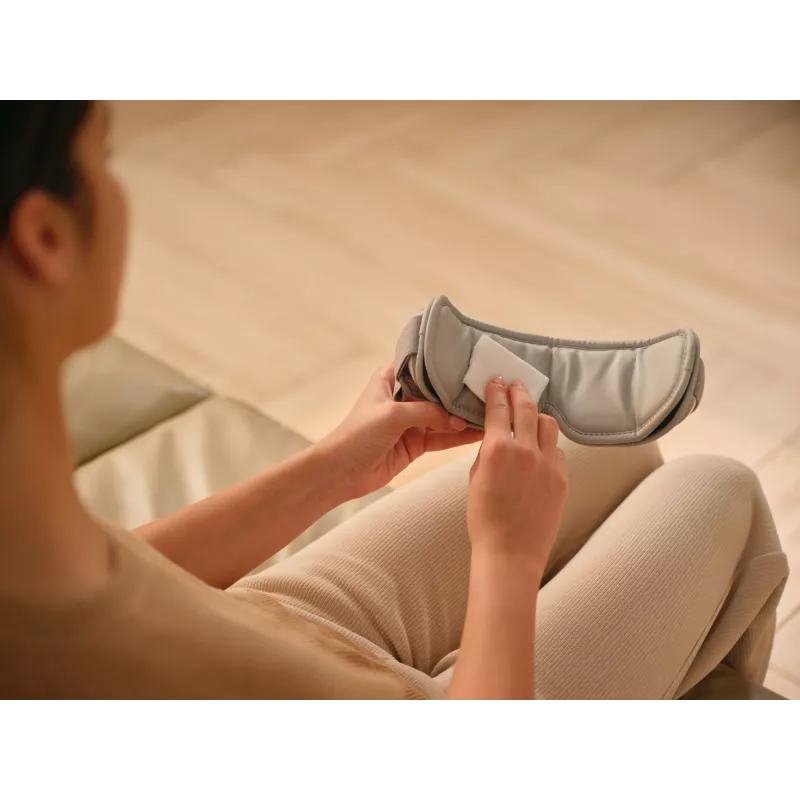Eye Massage Device SKG ES500, biały — Compression, Heat, 10 W, Built-in bateria, 270 g