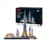 Puzzle 3D CubicFun City Line Dubai LED, 182 elementy, 532×48 mm, wiek 10+