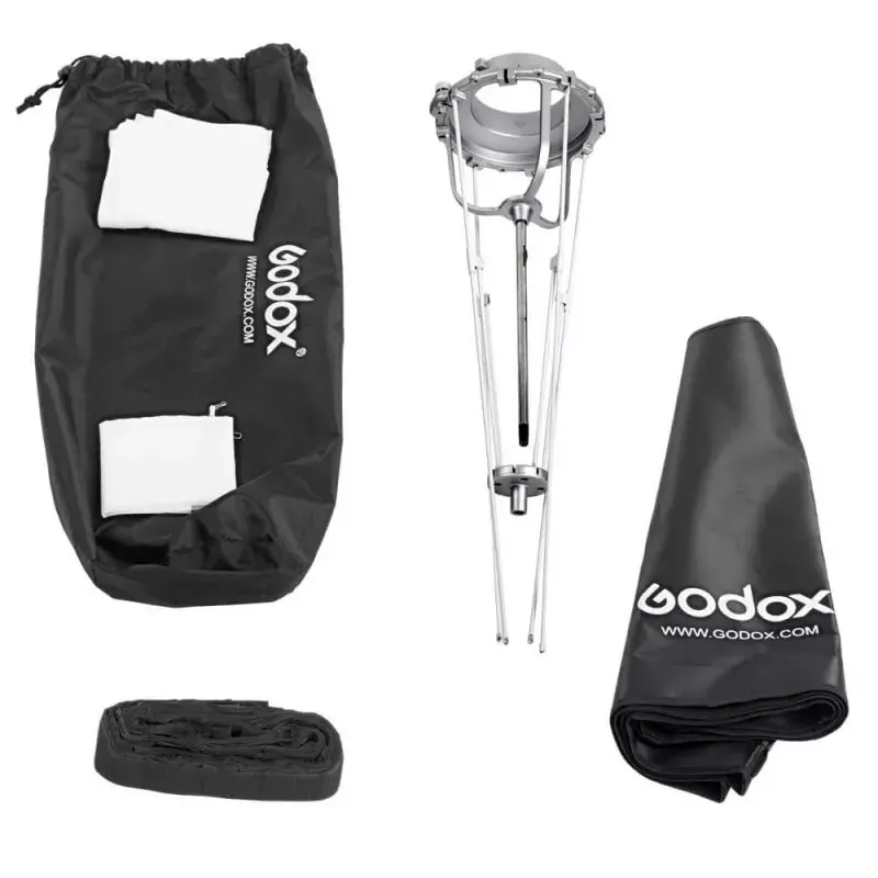 Softbox Godox SB-GUE120 Czarny 120 cm Nylon z dyfuzorami i gridem