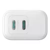 Ładowarka sieciowa Joyroom JR-TCF12 dwuportowa 20W (USB-C x2) biała