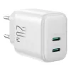 Ładowarka sieciowa Joyroom JR-TCF12 dwuportowa 20W (USB-C x2) biała