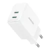 Ładowarka sieciowa Joyroom JR-TCF12 dwuportowa 20W (USB-C x2) biała