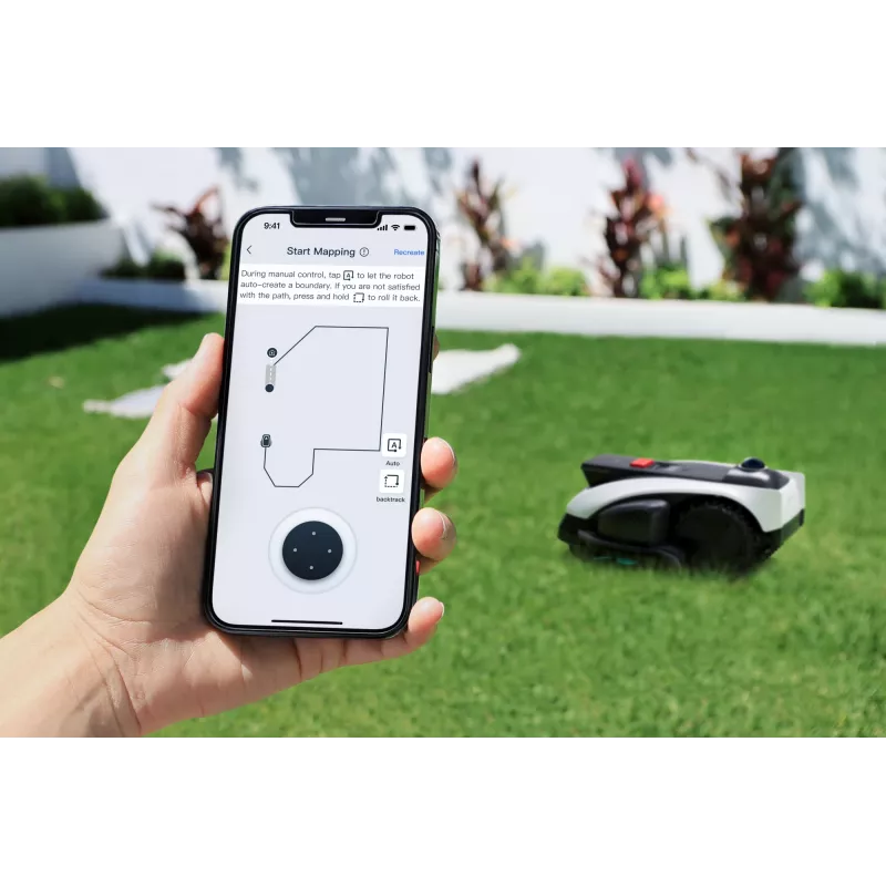 Ecovacs GOAT O1200 LiDAR PRO EU Robotyczna kosiarka do trawy Bateria Czarny, Biały