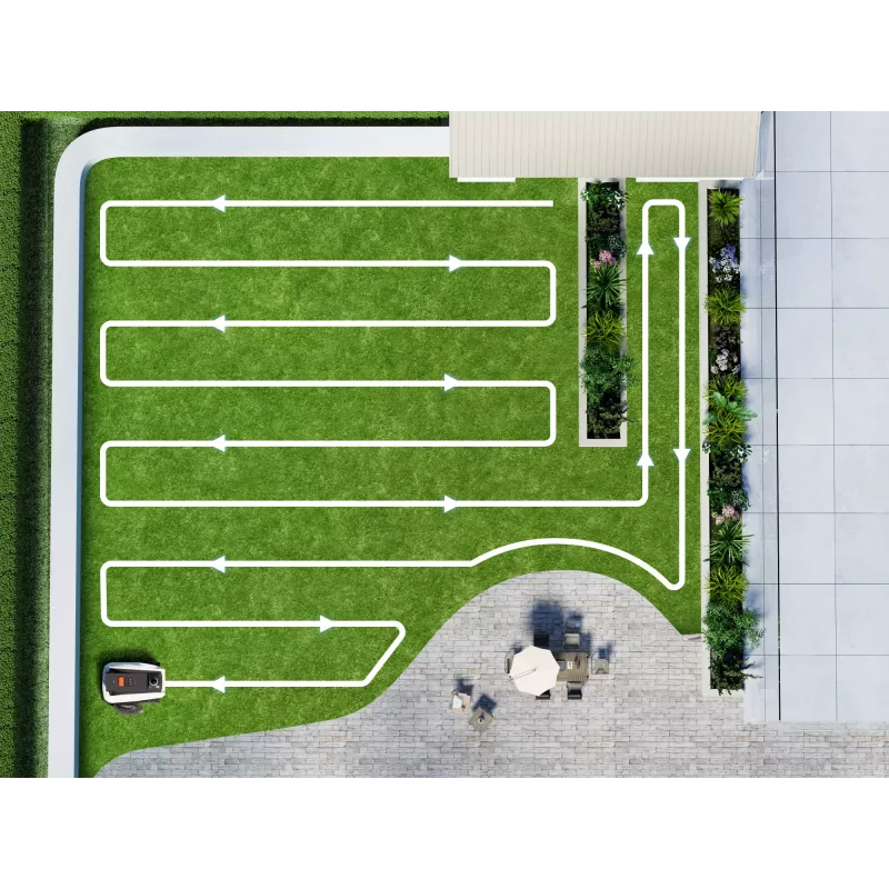 Ecovacs GOAT O1200 LiDAR PRO EU Robotyczna kosiarka do trawy Bateria Czarny, Biały