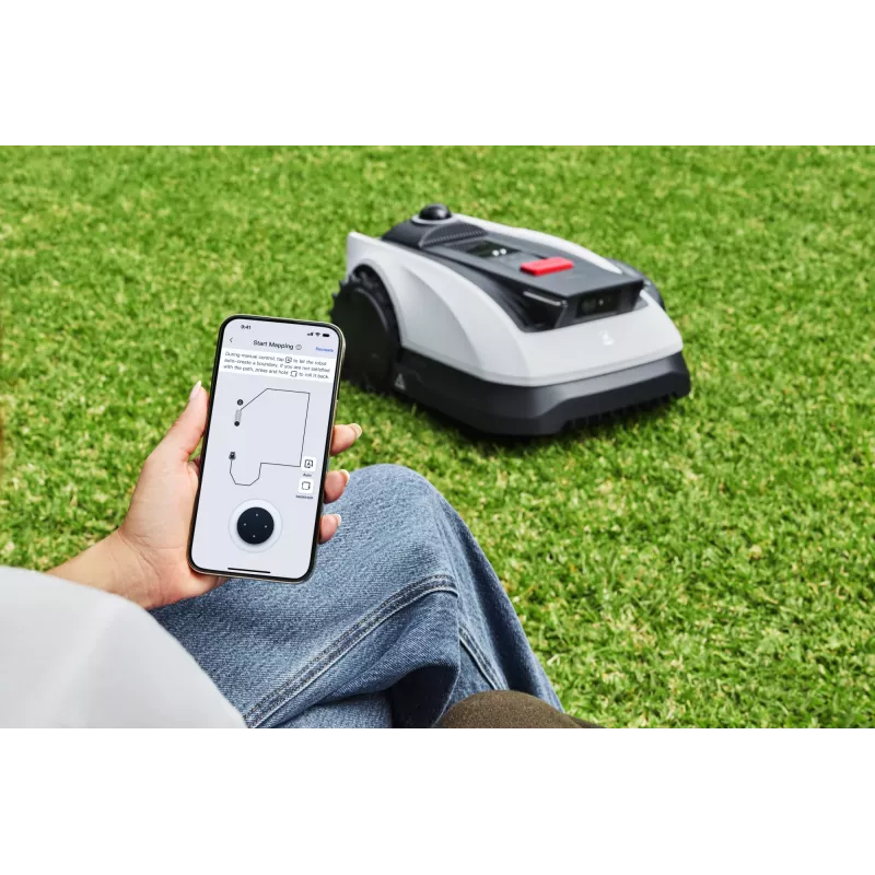 Ecovacs GOAT O1200 LiDAR PRO EU Robotyczna kosiarka do trawy Bateria Czarny, Biały