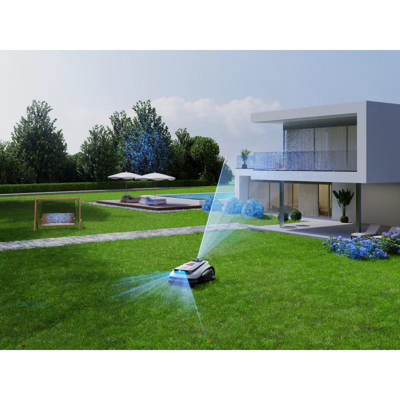 Ecovacs GOAT A1600 LiDAR PRO EU Robotyczna kosiarka do trawy Zasilana bateriami Czarny, Biały