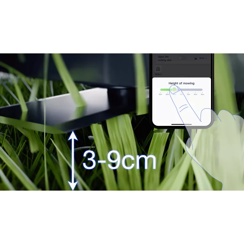 Ecovacs GOAT A1600 LiDAR PRO EU Robotyczna kosiarka do trawy Zasilana bateriami Czarny, Biały