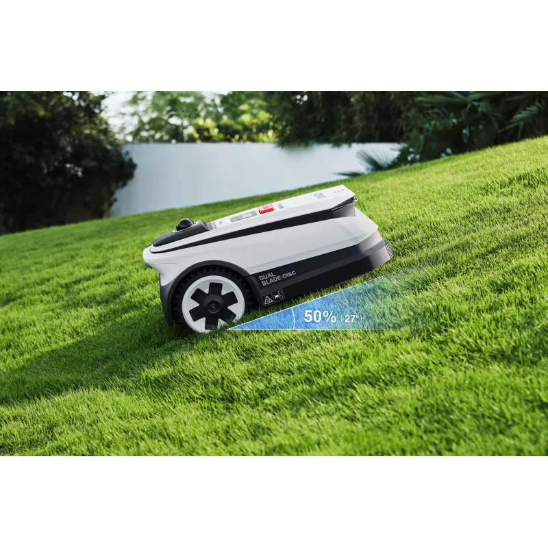 Ecovacs GOAT A1600 LiDAR PRO EU Robotyczna kosiarka do trawy Zasilana bateriami Czarny, Biały