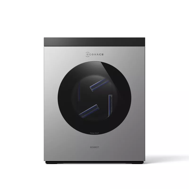 Robot do mycia okien Ecovacs WINBOT W3 OMNI, bateria 4500 mAh, 270×270×76 mm, srebrny/biały