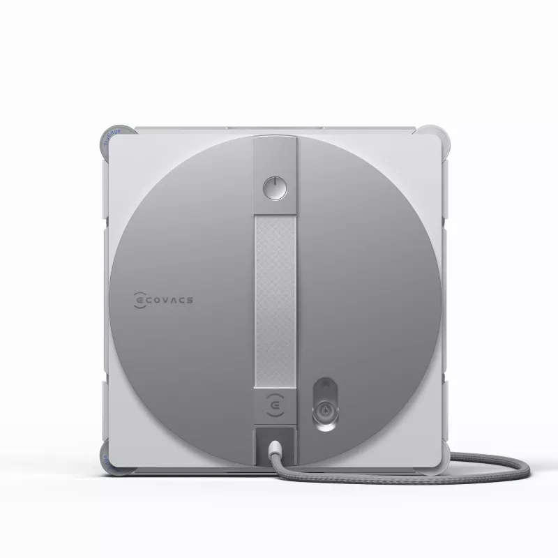 Robot do mycia okien Ecovacs WINBOT W3 OMNI, bateria 4500 mAh, 270×270×76 mm, srebrny/biały