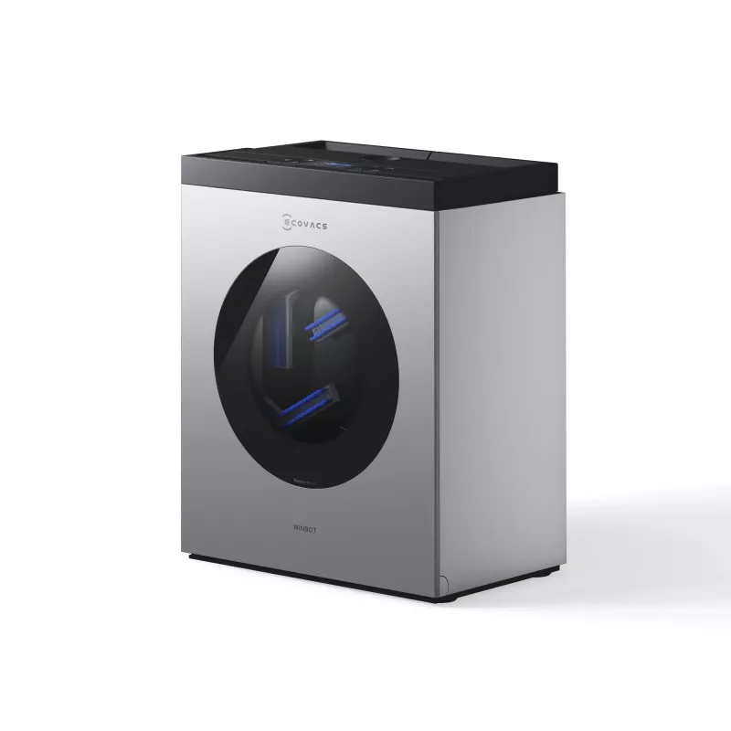 Robot do mycia okien Ecovacs WINBOT W3 OMNI, bateria 4500 mAh, 270×270×76 mm, srebrny/biały
