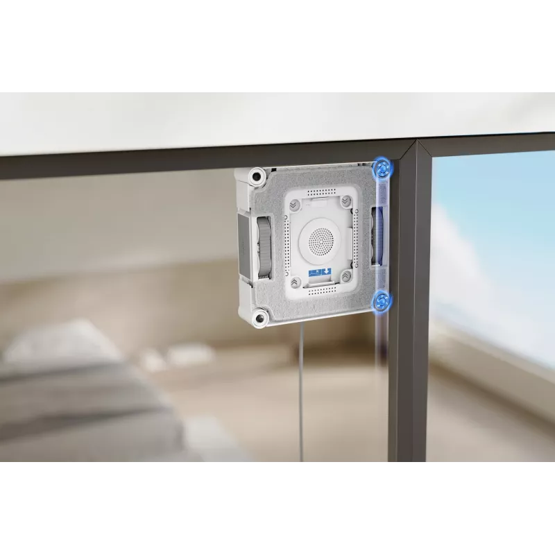 Robot do mycia okien Ecovacs WINBOT W3 OMNI, bateria 4500 mAh, 270×270×76 mm, srebrny/biały