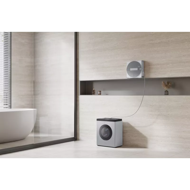 Robot do mycia okien Ecovacs WINBOT W3 OMNI, bateria 4500 mAh, 270×270×76 mm, srebrny/biały