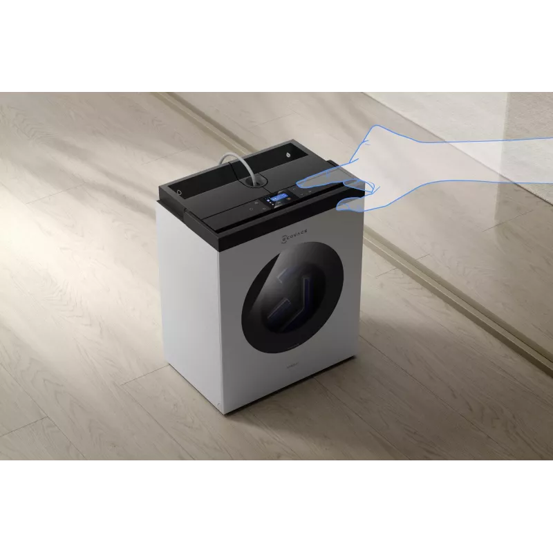 Robot do mycia okien Ecovacs WINBOT W3 OMNI, bateria 4500 mAh, 270×270×76 mm, srebrny/biały