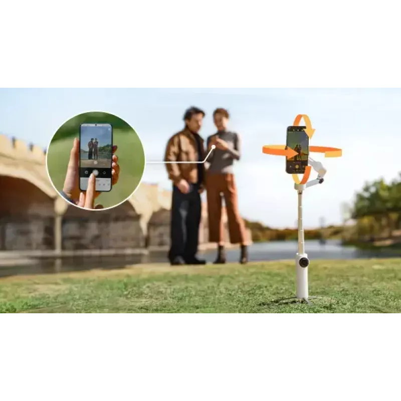 Stabilizator do aparatu w smartfonie Insta360 Flow 2 Pro Creator Bundle z obrotem 360°