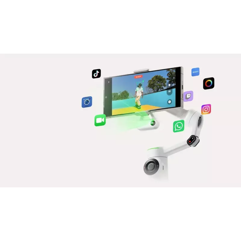 Stabilizator do aparatu w smartfonie Insta360 Flow 2 Pro Creator Bundle z obrotem 360°