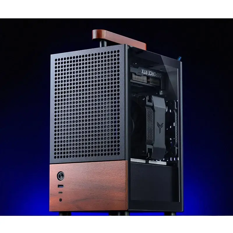 Obudowa PC Jonsbo T6, Mini-Tower, Mini-ITX, Czarna