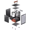 Obudowa PC Jonsbo T6, Mini-Tower, Mini-ITX, Czarna