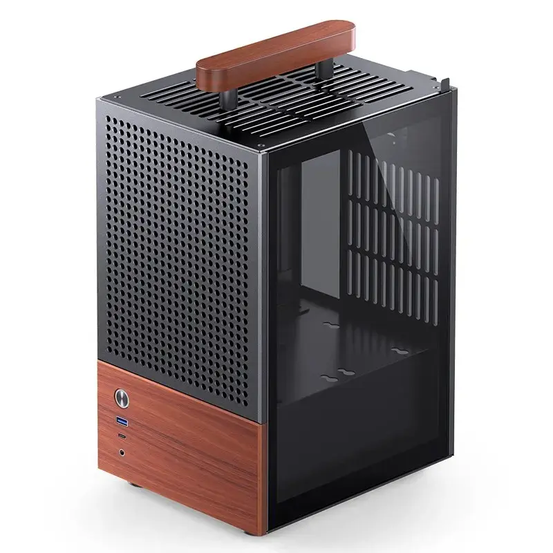 Obudowa PC Jonsbo T6, Mini-Tower, Mini-ITX, Czarna