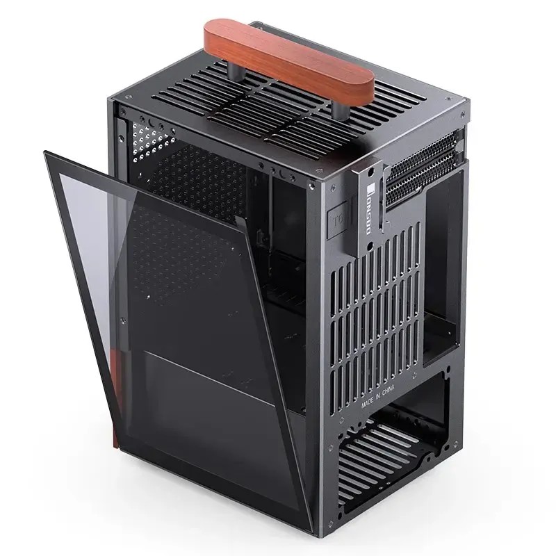 Obudowa PC Jonsbo T6, Mini-Tower, Mini-ITX, Czarna