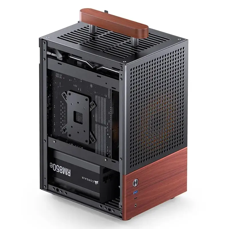 Obudowa PC Jonsbo T6, Mini-Tower, Mini-ITX, Czarna