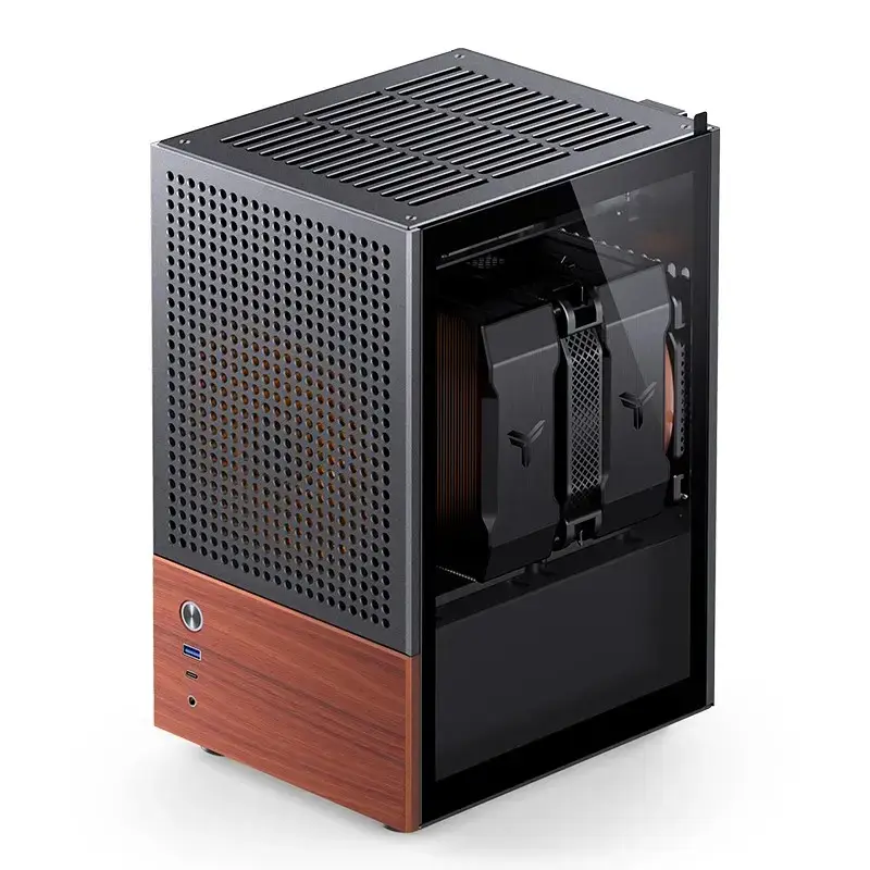 Obudowa PC Jonsbo T6, Mini-Tower, Mini-ITX, Czarna