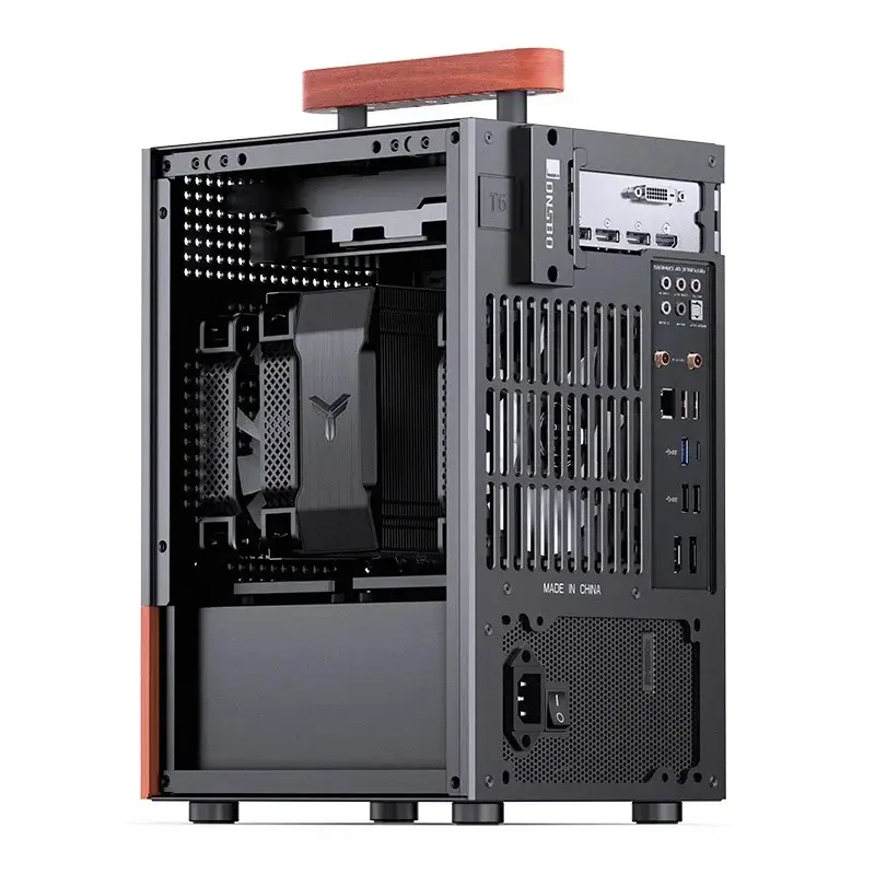 Obudowa PC Jonsbo T6, Mini-Tower, Mini-ITX, Czarna