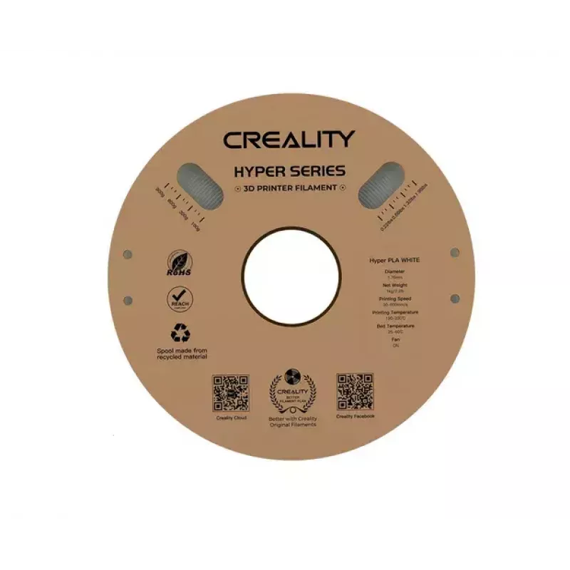 Materiał do druku 3D Creality 3D 3301010335 Kwas polimlekowy (PLA) Biały 1 kg