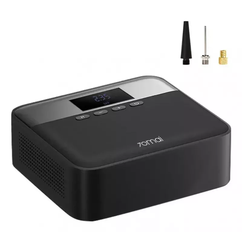 Sprężarka powietrza 70mai TP03 — 12 V DC/gniazdo zapalniczki, czarna, uniwersalna, zawiera adapter zaworu kulowego