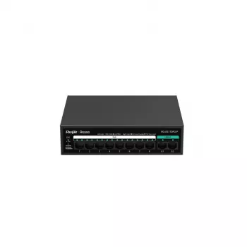 Niezarządzalny przełącznik PoE RUIJIE RG-ES110FG-P — 10-portowy Gigabit (10/100/1000) z 1 SFP, 120W, 20 Gbps przełączanie