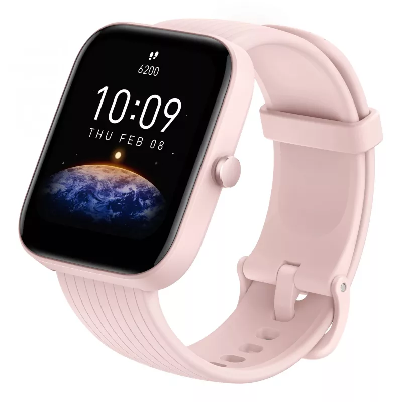 Amazfit Bip 3 Pro 4,29 cm (1,69 cala) TFT 44 mm Cyfrowy 240 x 280 pikseli Ekran dotykowy Różowy GPS (satelitarny)