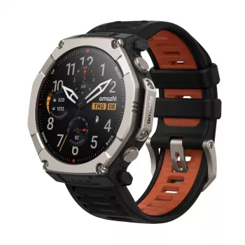 Amazfit T-Rex Ultra 2 129,5 cm (51 cali) AMOLED 51 mm Cyfrowy 480 x 480 pikseli Ekran dotykowy Tytan Wi-Fi GPS (satelita)