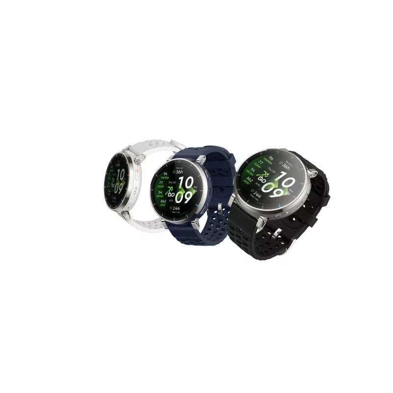 Smartwatch Amazfit Active 3 — 3,35 cm (1,32 cala) AMOLED, 466×466, ekran dotykowy, GPS, 365 mAh, pasek silikonowy