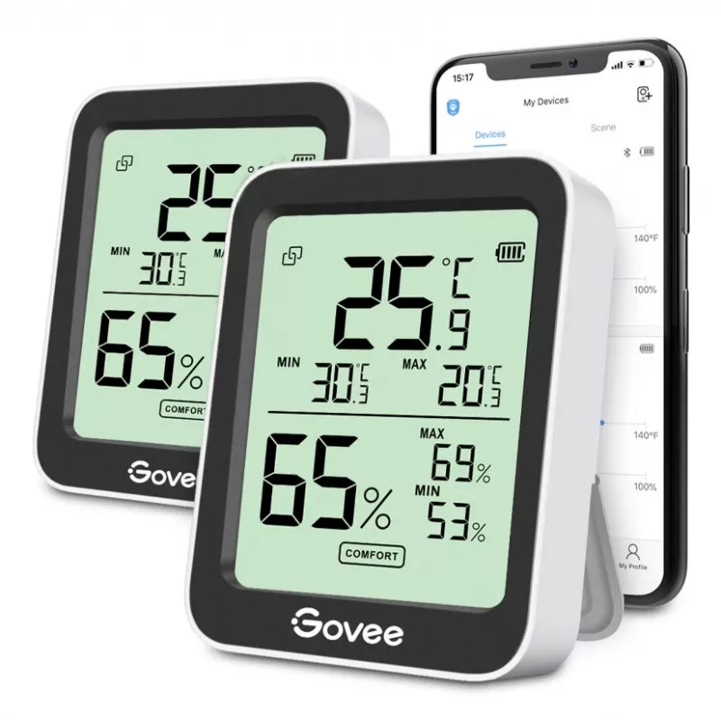 Govee H5075 Wewnętrzny czujnik temperatury i wilgotności Wolnostojący Bezprzewodowy
