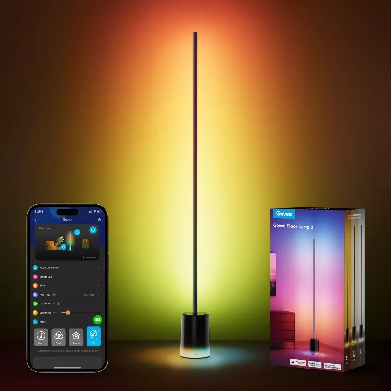 Govee Lampa podłogowa 2, gotowa na Matter, czarna