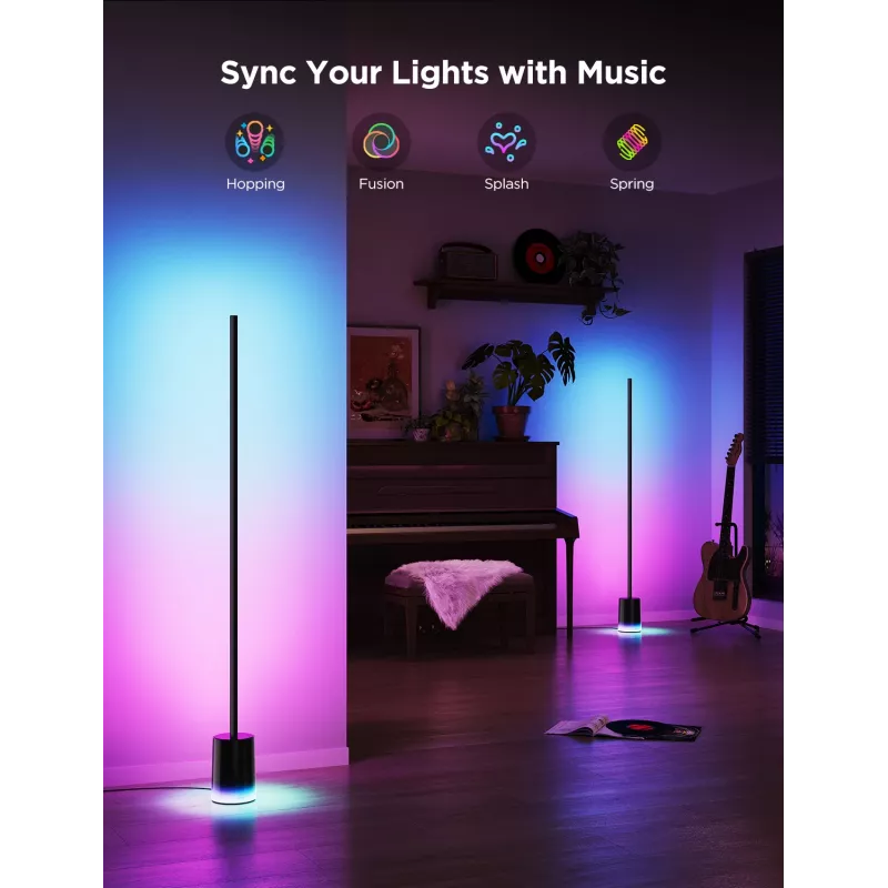 Govee Lampa podłogowa 2, gotowa na Matter, czarna