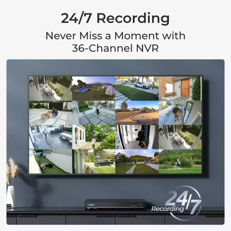 Kamera monitorująca Reolink NVS36 36-kanałowy NVR PoE 16MP