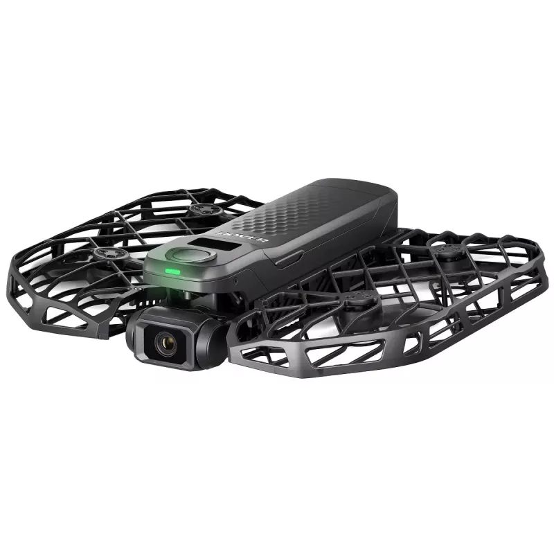 Mini-dron HOVERAir X1 Pro — 4-rotorowy, kamera 12 MP, wideo 4K, zasięg 1000 m, bateria 1920 mAh, 32 GB pamięci wewnętrznej, Czarny