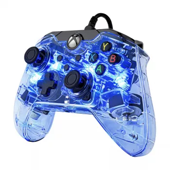 Kontroler przewodowy PDP Afterglow, niebieski/przezroczysty, USB, Xbox One, Series X/S