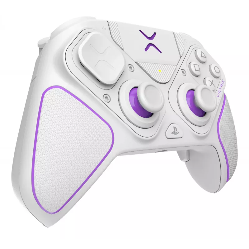 Gamepad VICTRIX 052-002-WH przewodowy i bezprzewodowy RF/USB, USB-C, 2000mAh, PC/PS4/PS5, fioletowy/biały